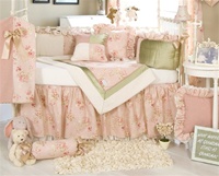 Glenna Jean Emma 4 Piece Crib Bedding Set - Bumper / Crib Skirt / Quilt and Sheet - Free Shipping