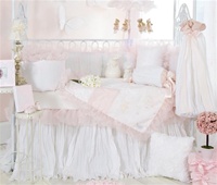 Glenna Jean Little Diva 4 Piece Crib Bedding Set - Bumper / Crib Skirt / Quilt and Sheet - Free Shipping