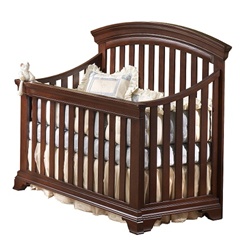 Natart Brighton Collection Convertible Crib in Cocoa Brown