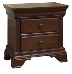 Natart Brighton Collection Night Stand in Cocoa Brown