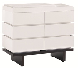 Nursery Works Two Wide Dresser All Drawers in Dark Ash