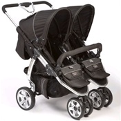 Valco Baby Twin Latitude EX Double Stroller in Licorice