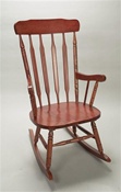Gift Mark Adult Size Wooden Rocking Chair in Cherry