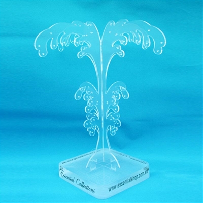 Tree Earring Stand Perspex with Essential Collection Logo