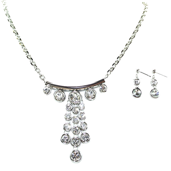 Swarovski Crystals Necklace+Earring set