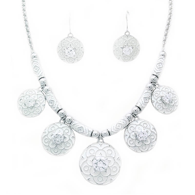 Swarovski Crystals Necklace+Earring set