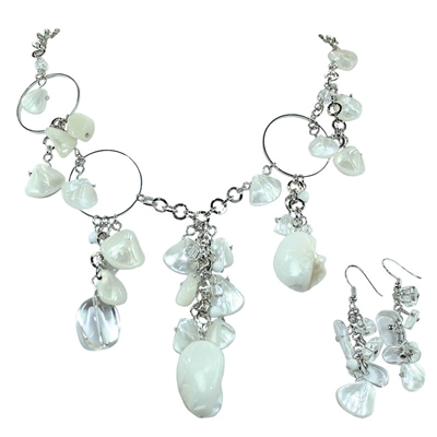 Brazilian Crystal Necklace + Earring set