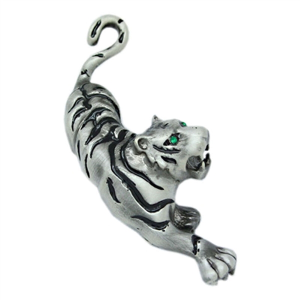 Swarovski Crystals Tiger Brooch