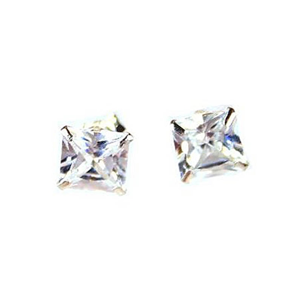 925 Sterling Silver with Cubic Zirconia Large Studs