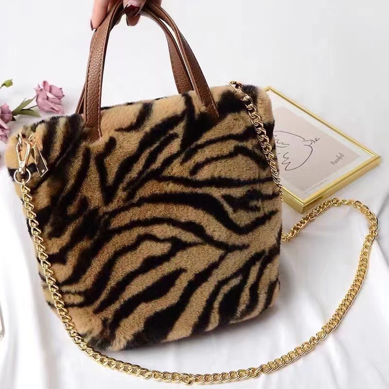 Mink Faux Fur Tote