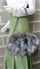 Fox Fur Hand Muff Bag Crossbody Bag