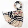 Designer Checker Pashmina Wrap Reversible