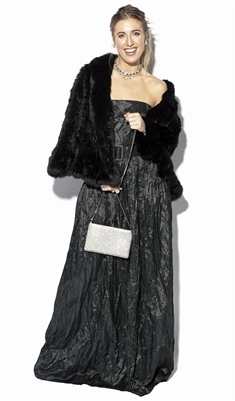 Classic Rabbit Fur Evening Cape