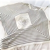 Camellia Stripes Silk Scarf