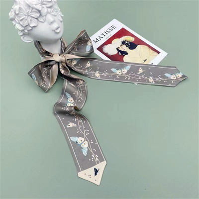 Design Inspired Twilly Wrap Mini Scarf Headband Bag Handle Tie Satin