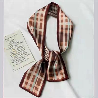 European Multi Wear Designer Twilly - Country Belle Check