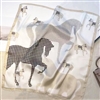 Houndstooth Horse Silk Scarf