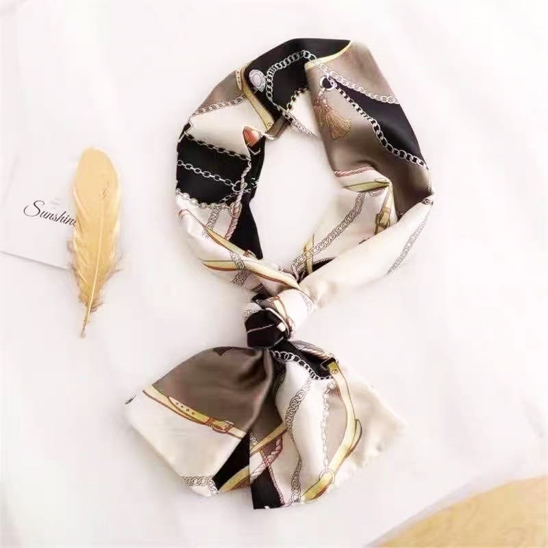 Design Inspired Twilly Wrap Mini Scarf Headband Bag Handle Tie Satin