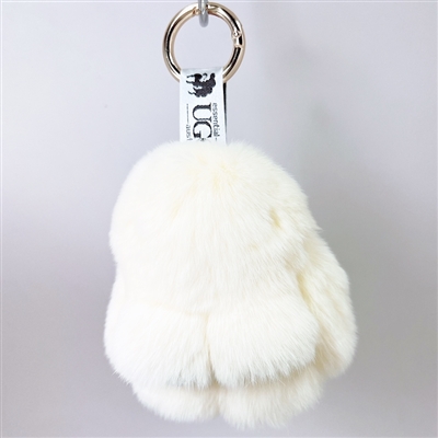 Rex Rabbit Fur Bunny Key Holder