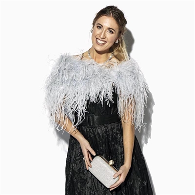 Designer Ostrich Feathers Shrug