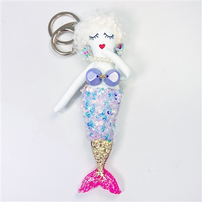 Parisian Doll Keyring Bag Charm