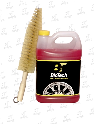 Wheel/Acid Cleaner 128oz + 17" Nylon Spoke Brush