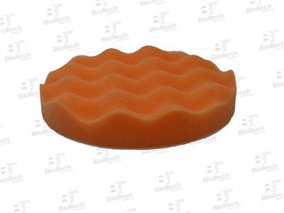 6" Waffle Foam Buffing Pad- Orange