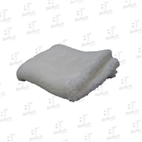 Microfiber Cloth Plush 16" x 16"-  White