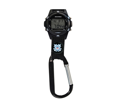 Aquaforce US Coast Guard Digital Clip Watch  26-1T