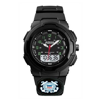 Aquaforce US Coast Guard Analog Digital Watch 48T