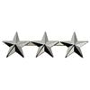 Silver Finish 3 Star Metal Rank Insignia - 4487N