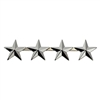 Silver Finish 4 Star Metal Rank Insignia - 4488N