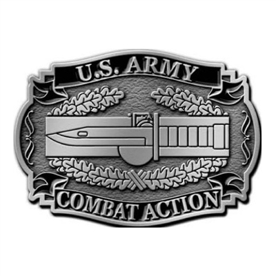 US Army Combat Action Badge Cab Belt Buckle - B0118