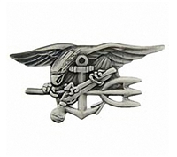 EEI Pewter US Navy Seals Trident Badge - P16409