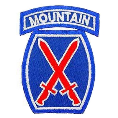 U.S. Army 10th Mountain Infantry Division Patch PM0777
