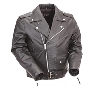 First Manufacturing Leather Jacket - FMM200BMP