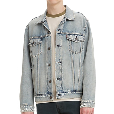 Levis Light Indigo Destructed Trucker Jacket 72334-0631