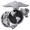 Marines Anchor Chrome Auto Emblem AC-02