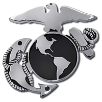 Marines Anchor Chrome Auto Emblem AC-02