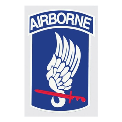 US Army 173rd Airborne Brigade Decal D109-A