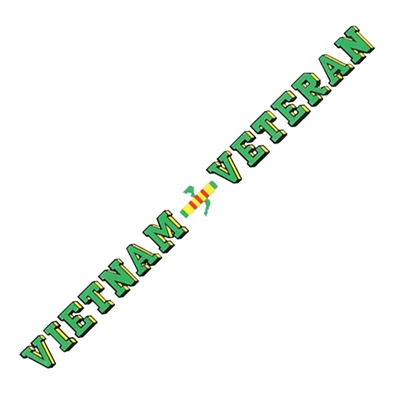 Patriotic Vietnam Veteran Decal D120