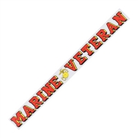 Patriotic Marine Veteran Decal D123