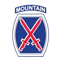 US Army 10th Mountain Division Decal D193-A