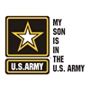 My Son is in the Army Window Decal D250-A