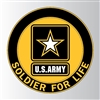 US Army Soldier for Life Logo Decal D364-A