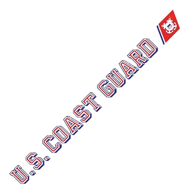 US Coast Guard Window Strip Decal D45-CG