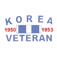 Korea Veteran Ribbon Decal D50