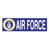 US Air Force with Crest Logo Bumper Sticker D72-AF
