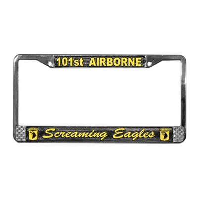 101st Airborne Screaming Eagles License Plate Frame LFA12