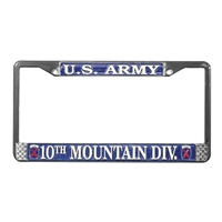 Mitchell Proffitt US Army 10th Mountain Div. License Plate Frame LFA14.